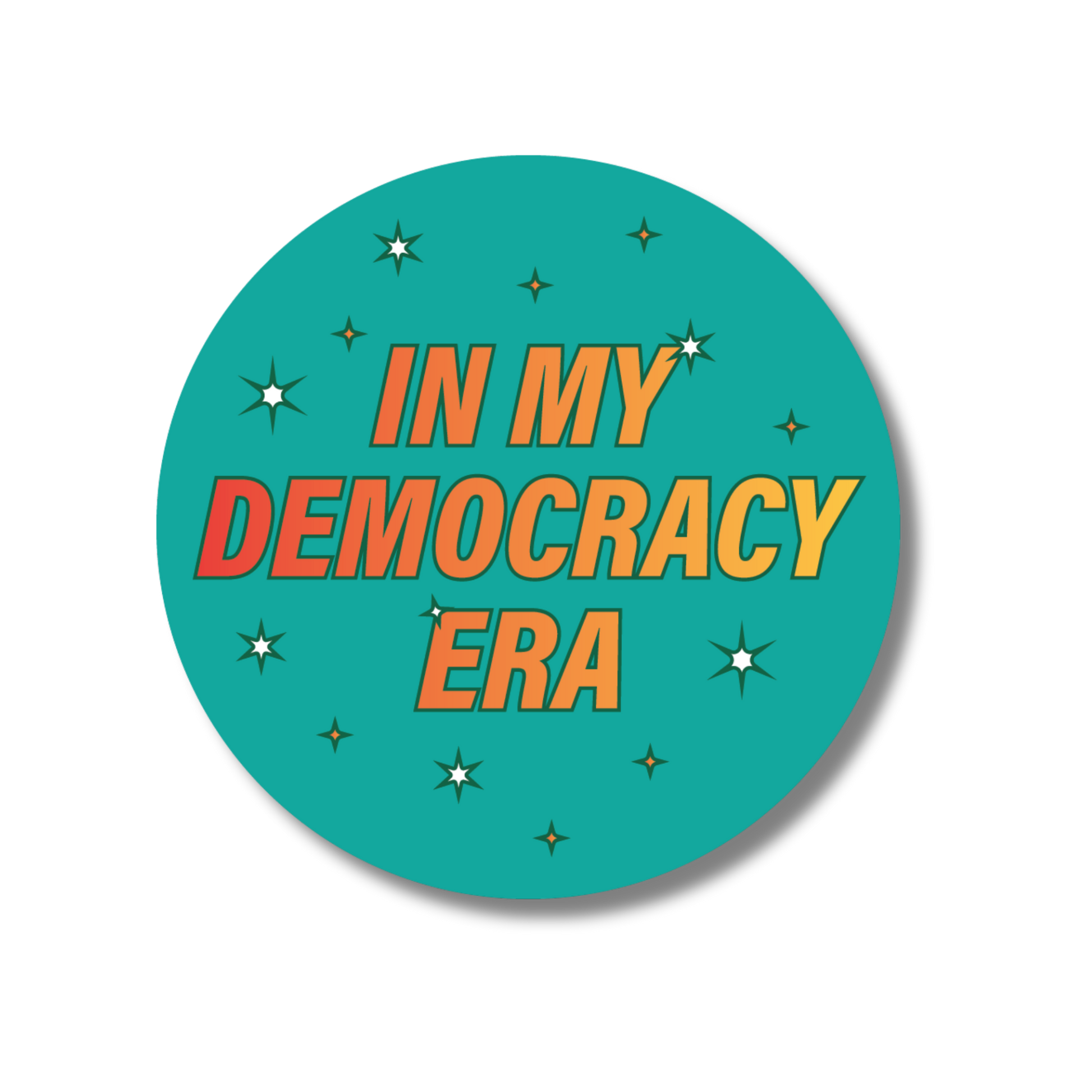Democratic Rights Sticker Democracy Era Sticker – Vote.org